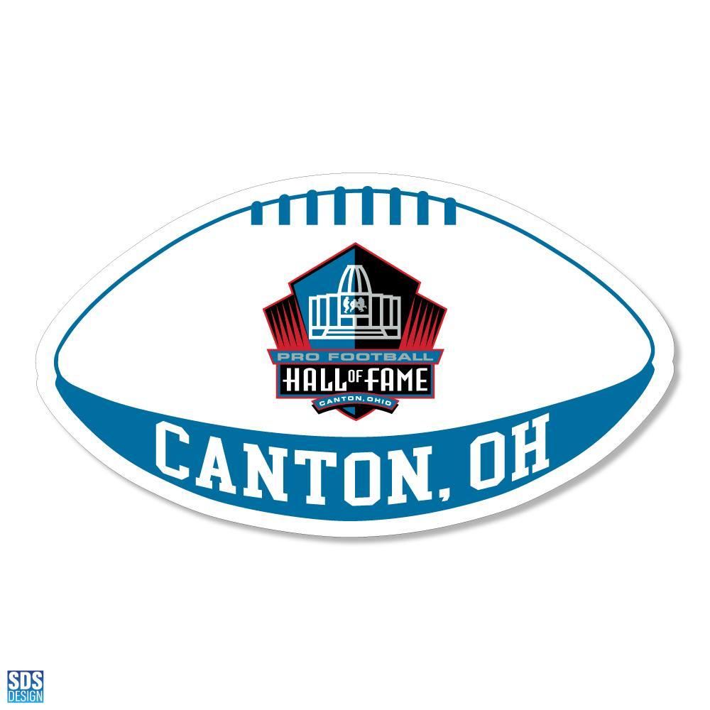 Pro Football Hall of Fame 3" Football Vinyl Decal
