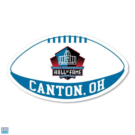 Pro Football Hall of Fame 3" Football Vinyl Decal