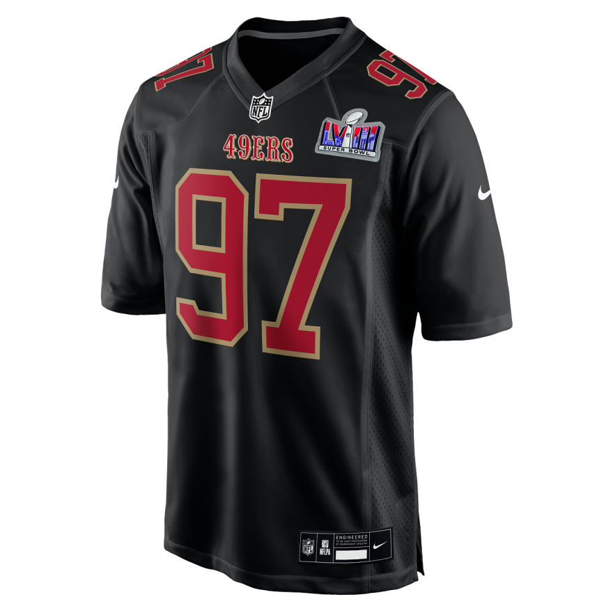 49ers Nick Bosa Super Bowl LVIII (58) Black Game Jersey