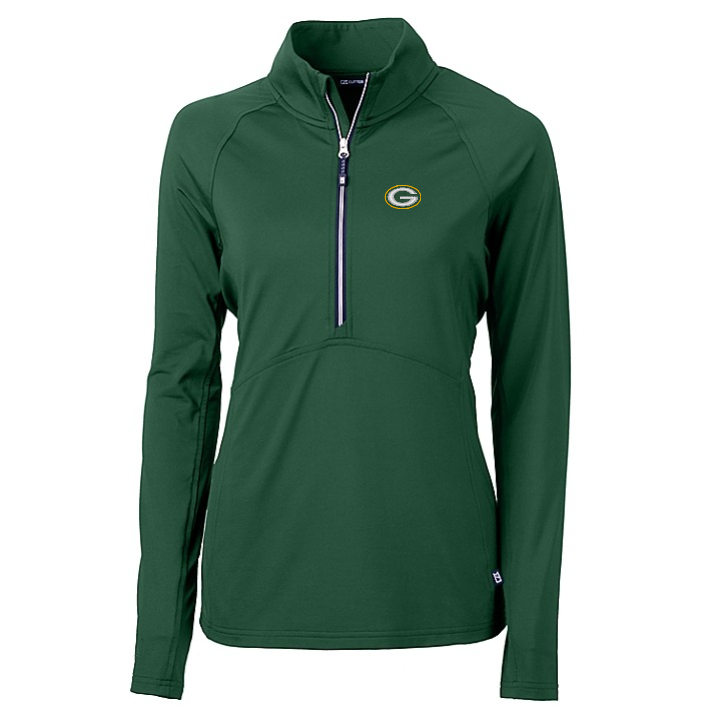 Packers Women's Adapt Eco Knit Half Zip Pullover
