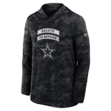 Cowboys 2026 Nike Men's Salute to Service Hooded Long Sleeve Top Pro Football Hall of Fame