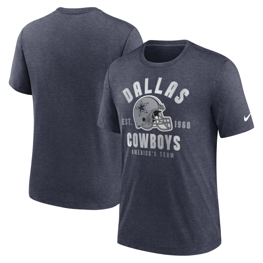 Cowboys Helmet Triblend T-Shirt