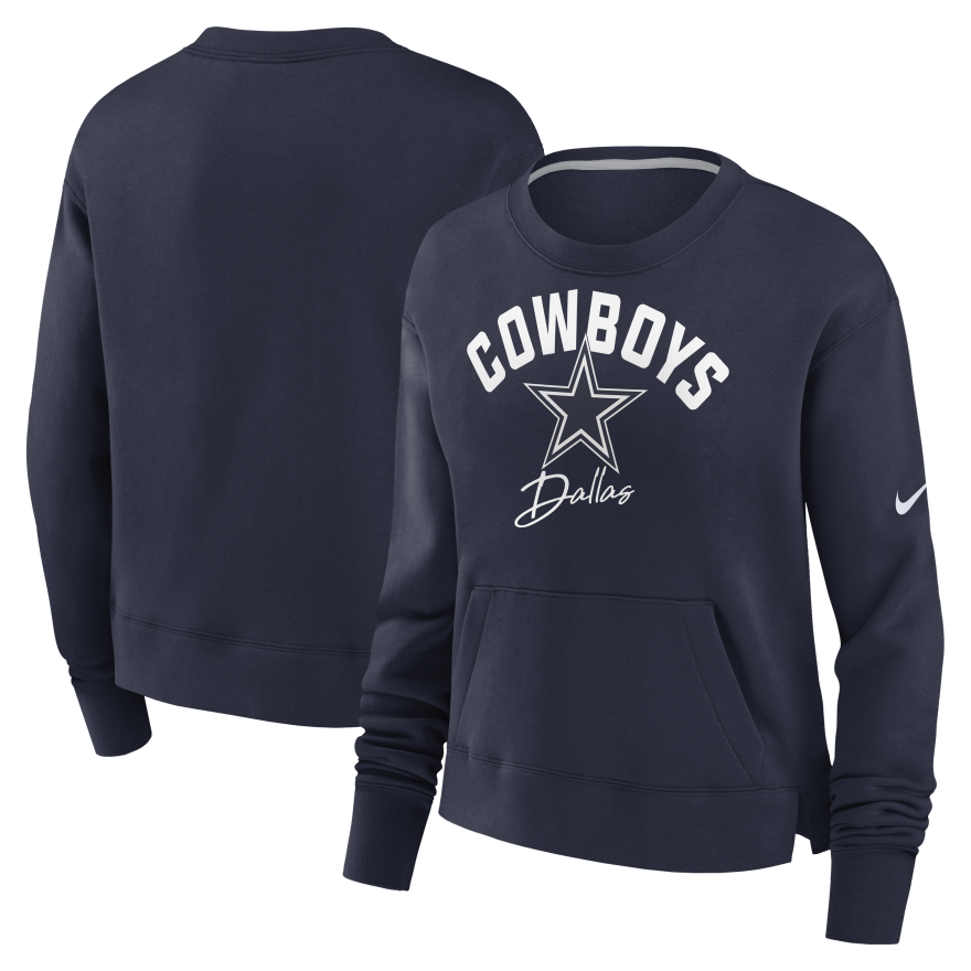 Cowboys Nike Women's Arched Pride Crewneck