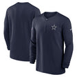 Cowboys Nike 1/2 Zip Dri-Fit Long Sleeve T-Shirt