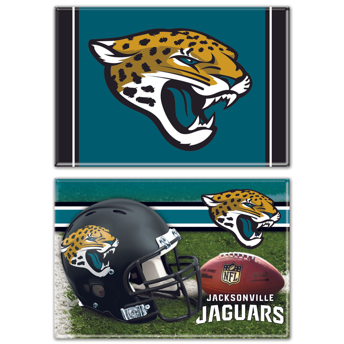 Jaguars 2-Pack Rectangle Magnets