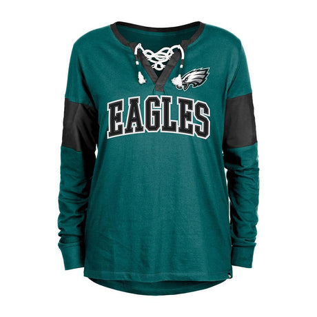 Eagles 2024 New Era Women's Green Long Sleeve