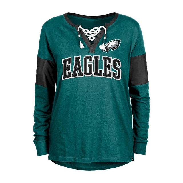 Eagles 2024 New Era Women's Green Long Sleeve