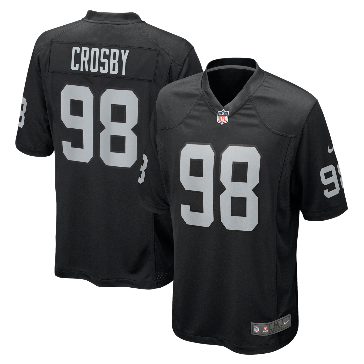 Raiders Maxx Crosby Men's Black Nike Game Jersey