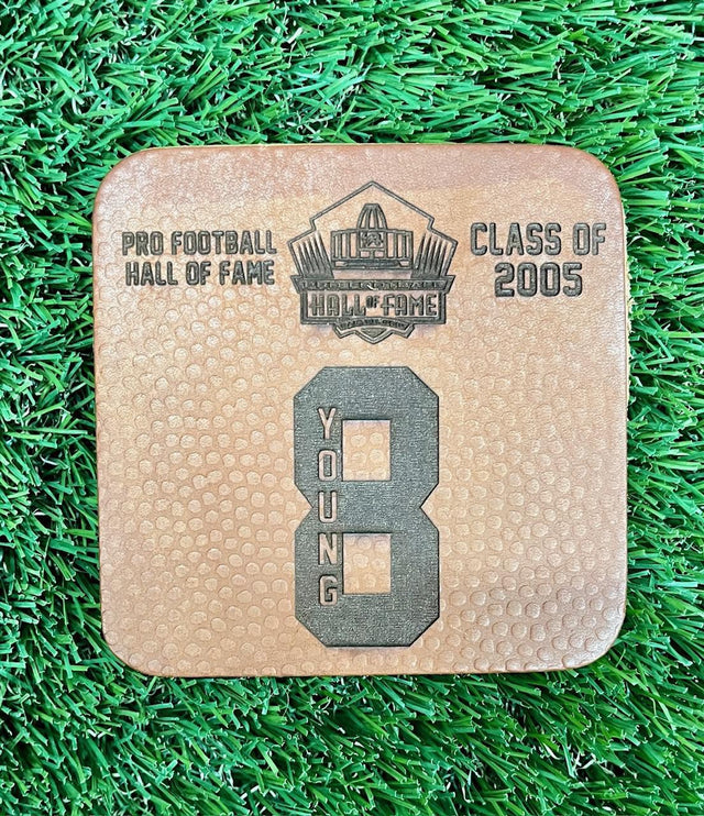 Steve Young Leather Player Coaster