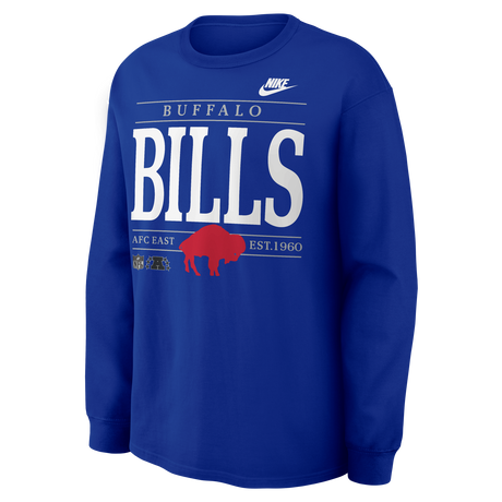 Bills 2026 Nike Men's Nike Max 90 Long Sleeve T-Shirt Pro Football Hall of Fame