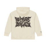 Browns 2026 Mitchell & Ness Men's Cream Beware of the Dawgs Hoodie Pro Football Hall of Fame