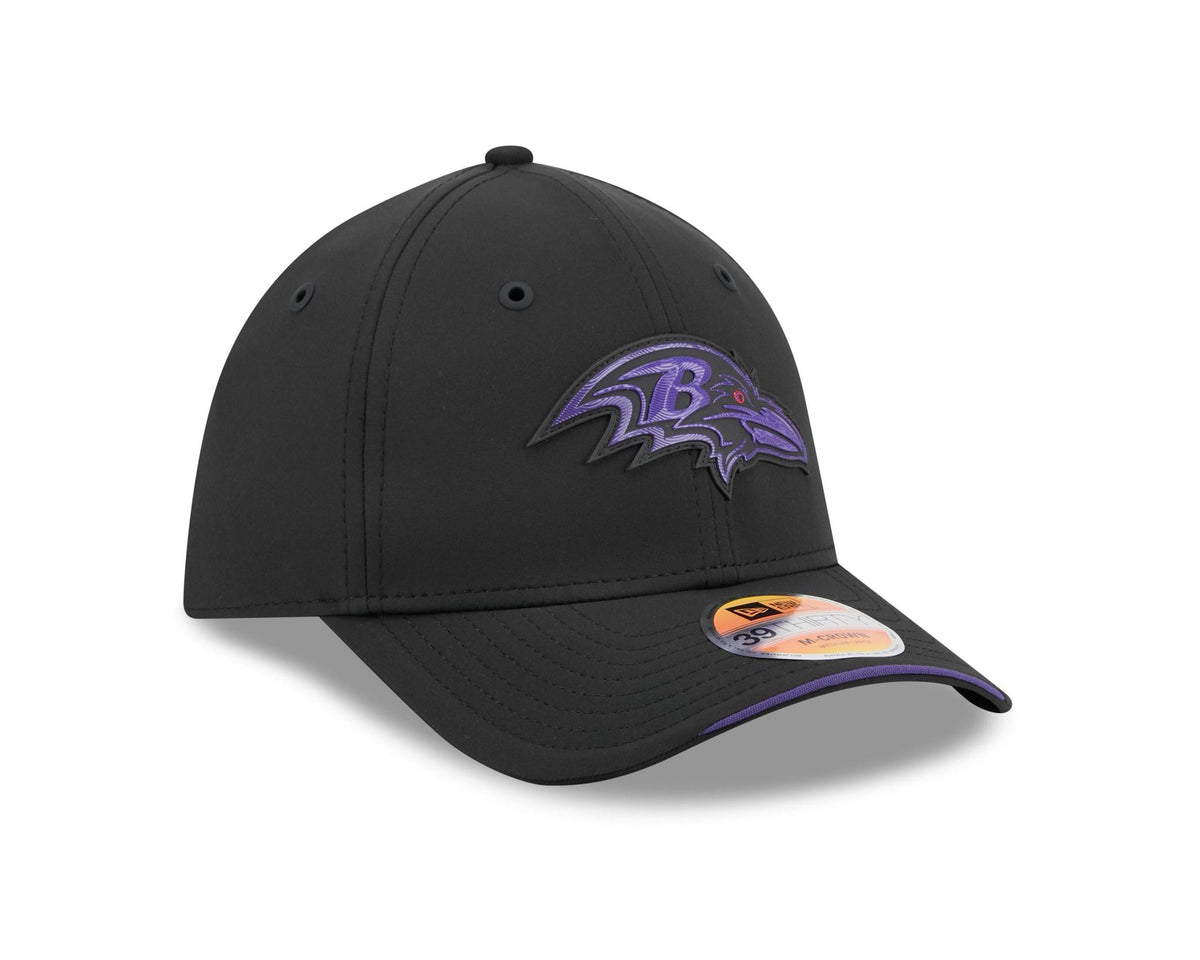 Ravens 2026 New Era Men's 39THIRTY Sideline Hat Pro Football Hall of Fame
