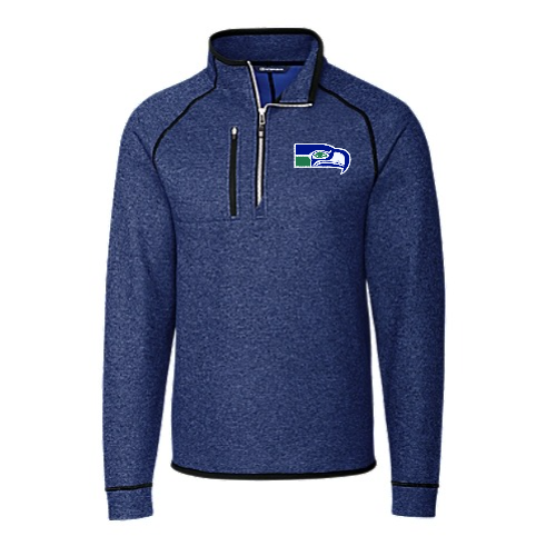Seahawks Mainsail Sweater Knit Half Zip Jacket Pro Football Hall of Fame