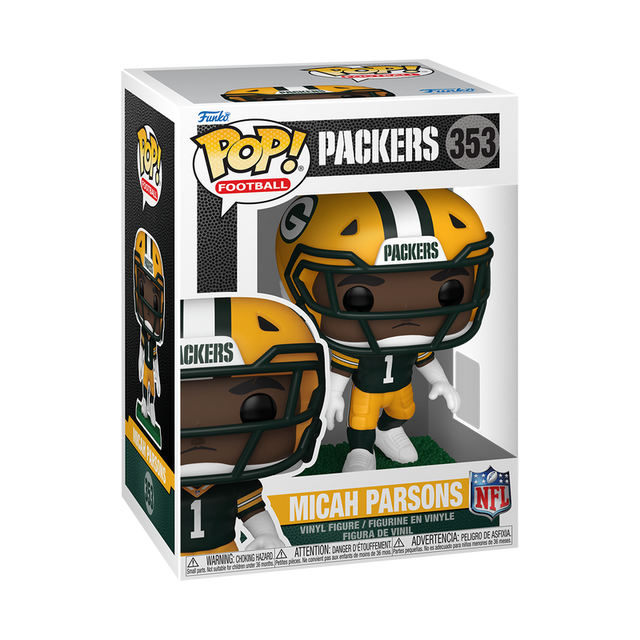 Packers Micah Parsons NFL Funko Pop! 353 Pro Football Hall of Fame