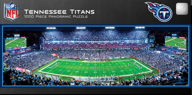 Titans 1000pc Panoramic Puzzle - 50yd line
