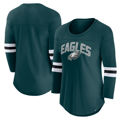 Eagles Women's Fanatics First Team Arch 3/4 Sleeve T-Shirt