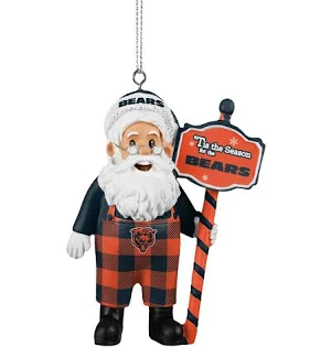 Bears Santa Overalls Ornament