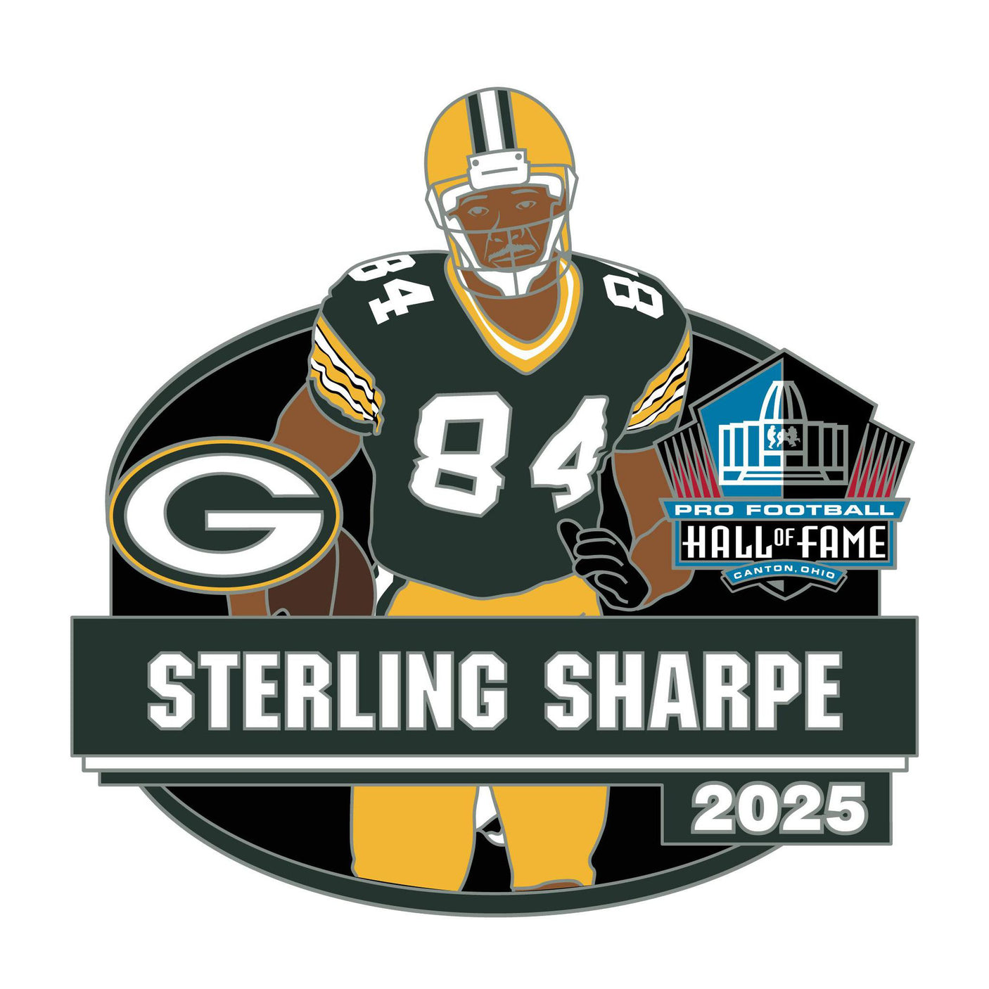 Sterling Sharpe Packers Class of 2025 Action Pin
