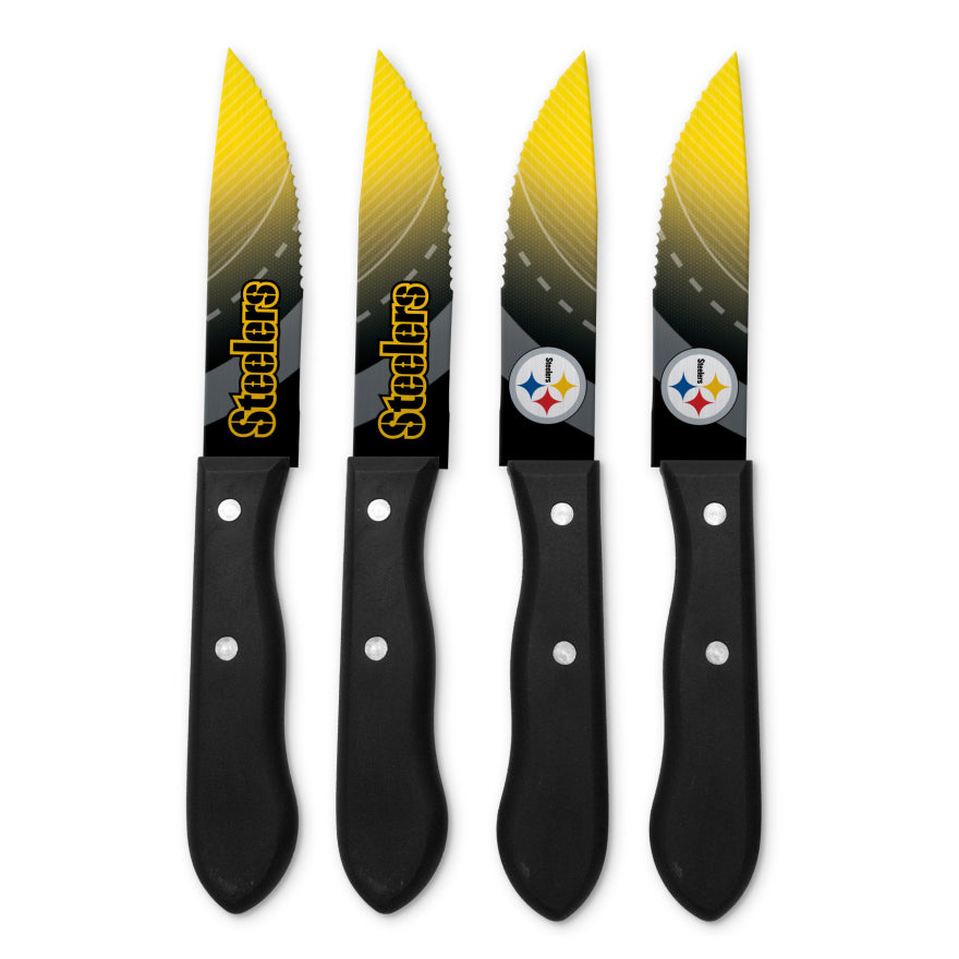 Steelers 4-Piece Steak Knife Set