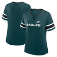 Eagles 2025 Fanatics Women's Draw Play Athena Lace Up T-Shirt