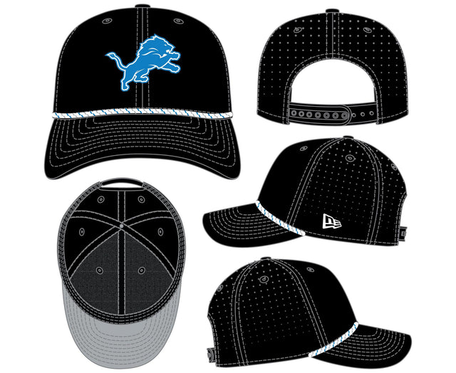 Lions New Era Men's 9SEVENTY Stretch Snap Performance Hat Pro Football Hall of Fame