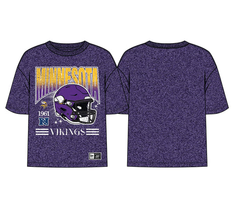 Vikings 2026 New Era Women's Boxy T-Shirt Pro Football Hall of Fame