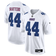 Giants Cam Skattebo Men's Tundra White Nike Game Jersey