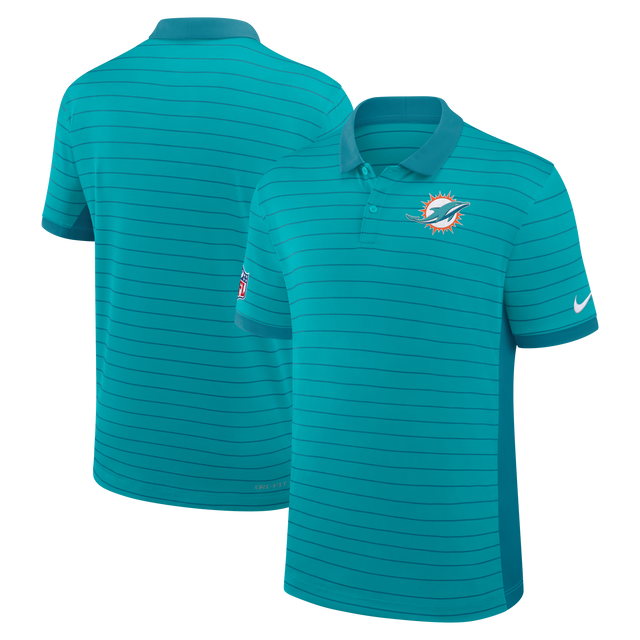 Dolphins 2026 Nike Men's Dri-Fit Striped Polo