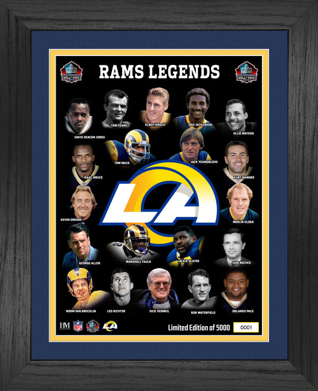 Rams Hall of Fame Inductees Legacy Frame