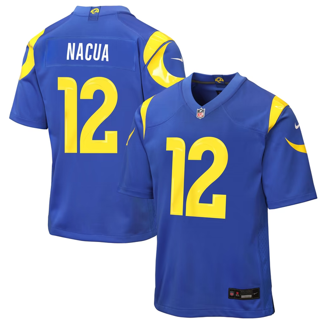 Rams Puka Nacua 2026 Youth Nike Game Jersey Pro Football Hall of Fame