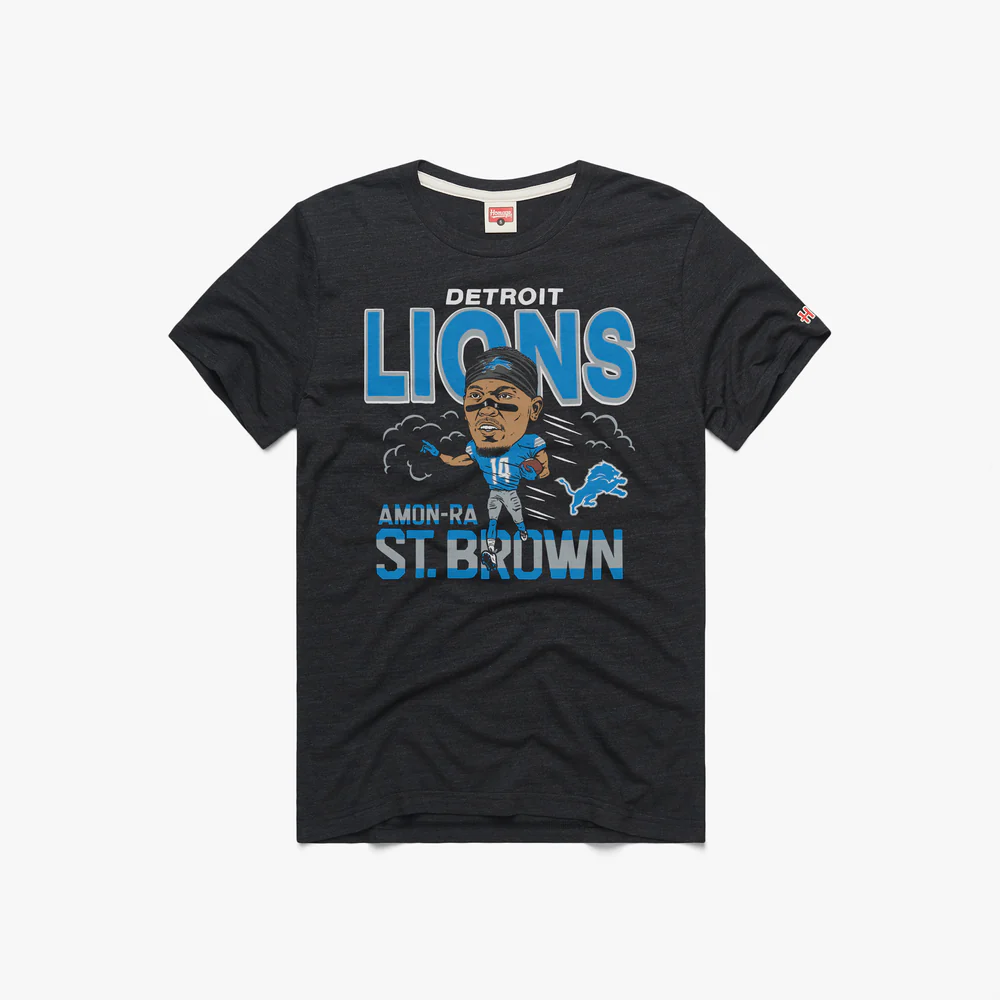 Lions 2025 Homage Men's Amon Ra St. Brown T-Shirt