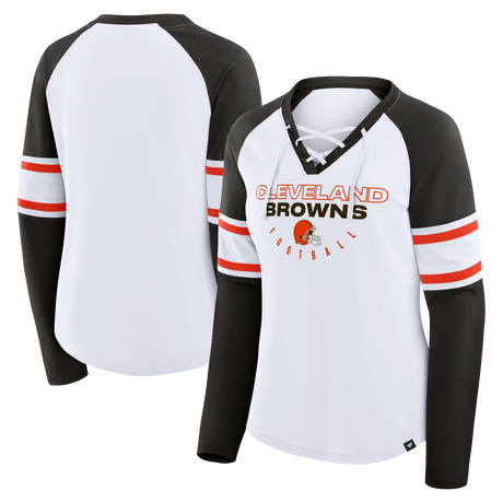 Browns 2025 Women's Fanatics Blitz Package Long Sleeve Fashion Top