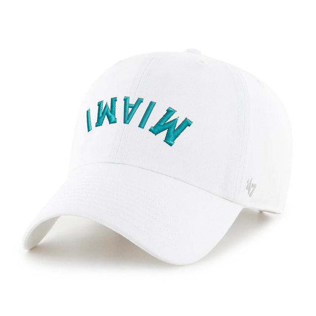 Dolphins 2024 '47 Brand Flip Script Clean Up Hat