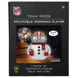 49ers Team Pride Inflatable Snowman Player