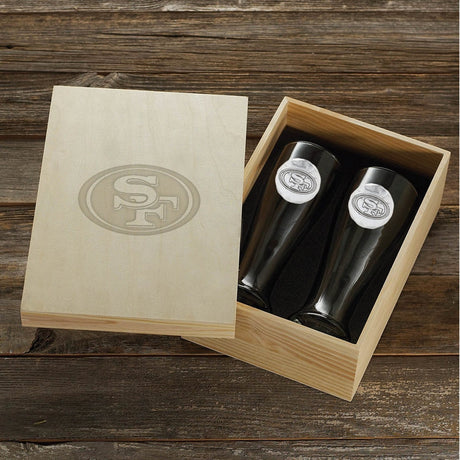 San Francisco 49ers 2-Piece Pilsner Set with Collectible Box