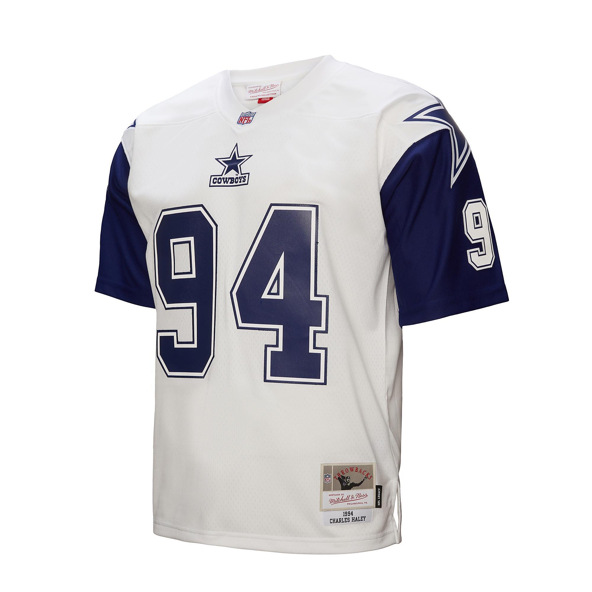 Charles Haley Men's Cowboys White Legacy Jersey 1994 – Pro