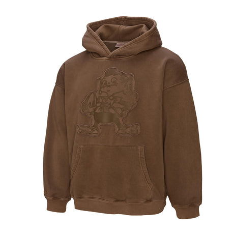 Browns 2026 Mitchell & Ness Men's Vintage Downtown Logo Sweatshirt Pro Football Hall of Fame