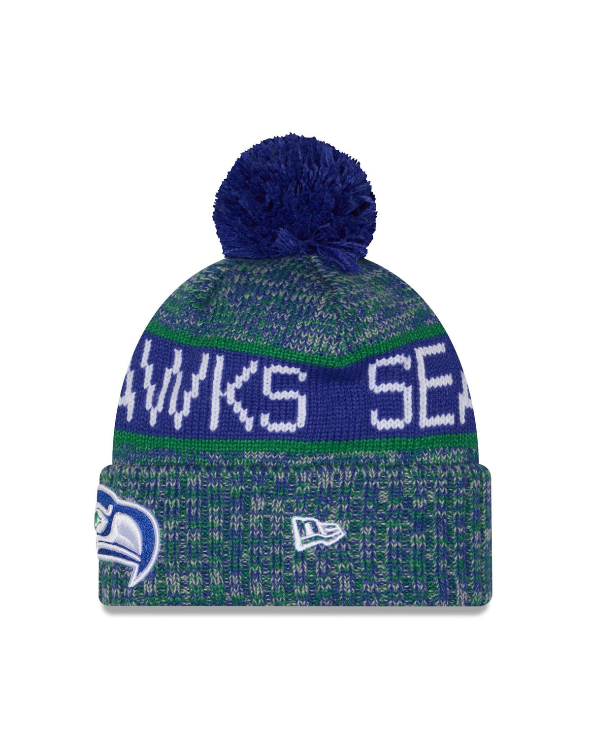 Seahawks 2026 New Era Men's Navy Tri-Color Knit Pro Football Hall of Fame