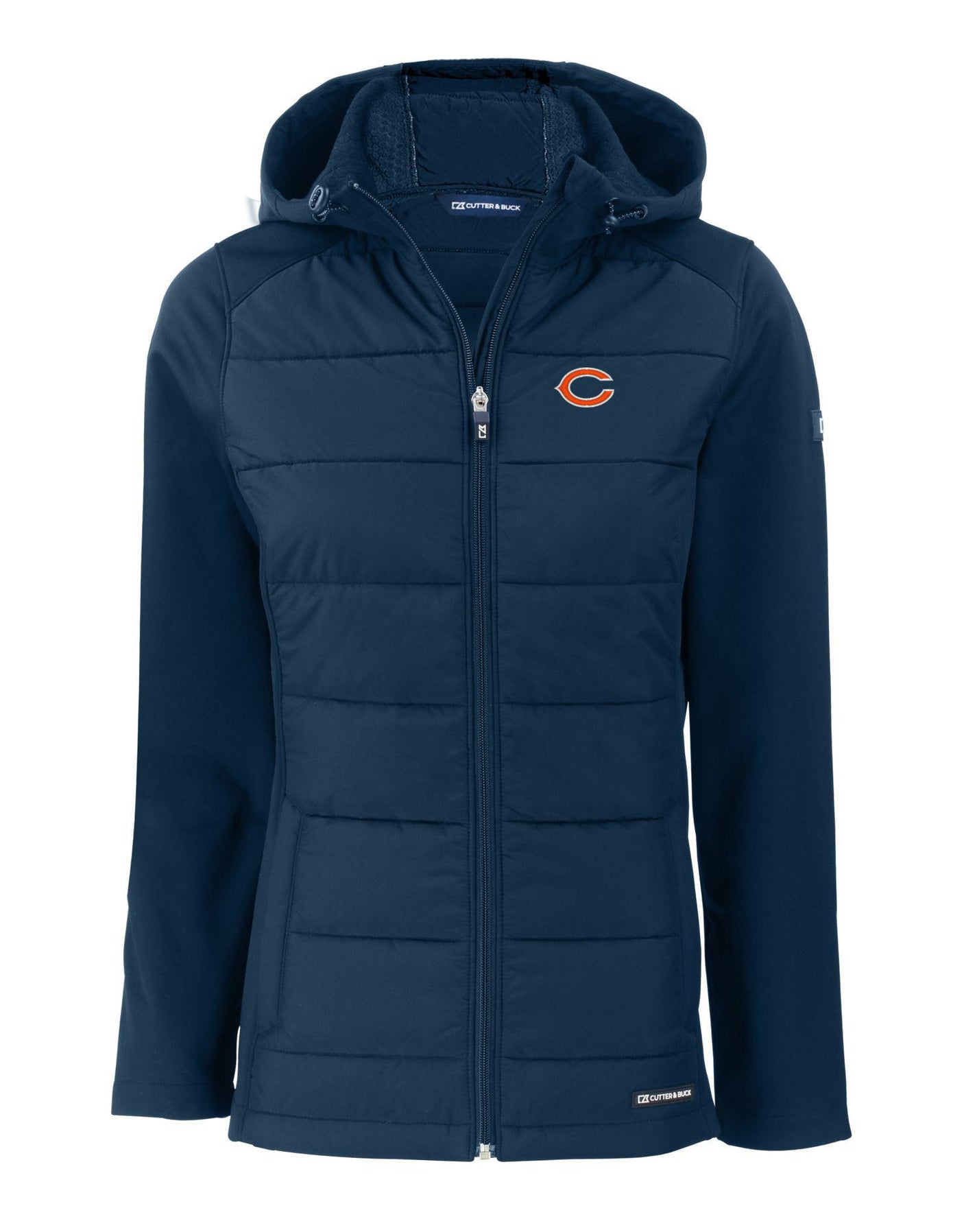 Bears Cutter and Buck Women's Evoke Eco Hybrid Hooded Jacket
