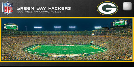 Packers 1000pc Panoramic Puzzle Pro Football Hall of Fame