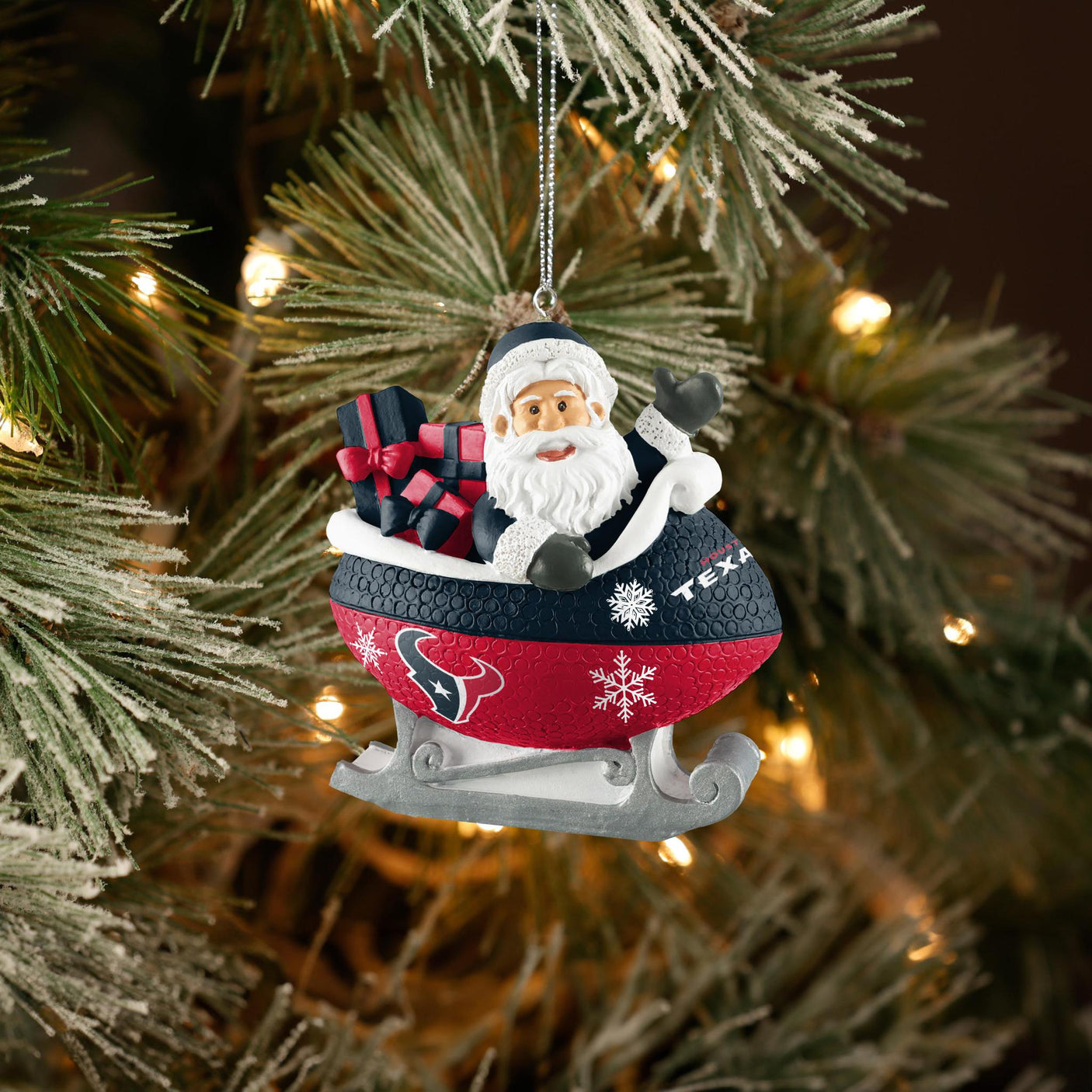 Texans Football Sleigh Ornament