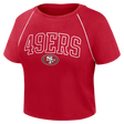 49ers 2026 Fanatics Women's Cropped Short Sleeve Fashion Top