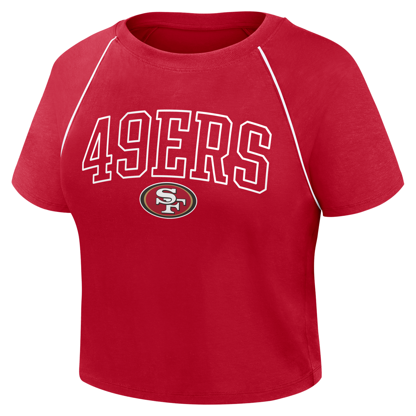 49ers 2026 Fanatics Women's Cropped Short Sleeve Fashion Top