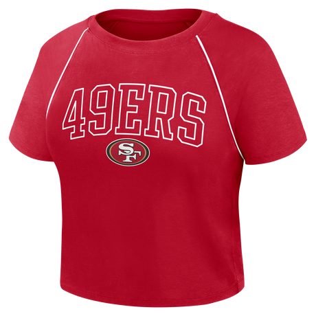 49ers 2026 Fanatics Women's Cropped Short Sleeve Fashion Top