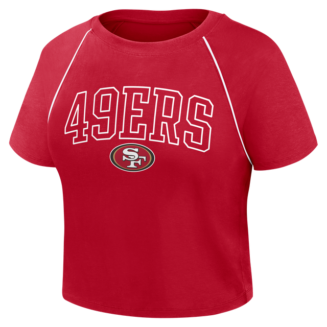 49ers 2026 Fanatics Women's Cropped Short Sleeve Fashion Top