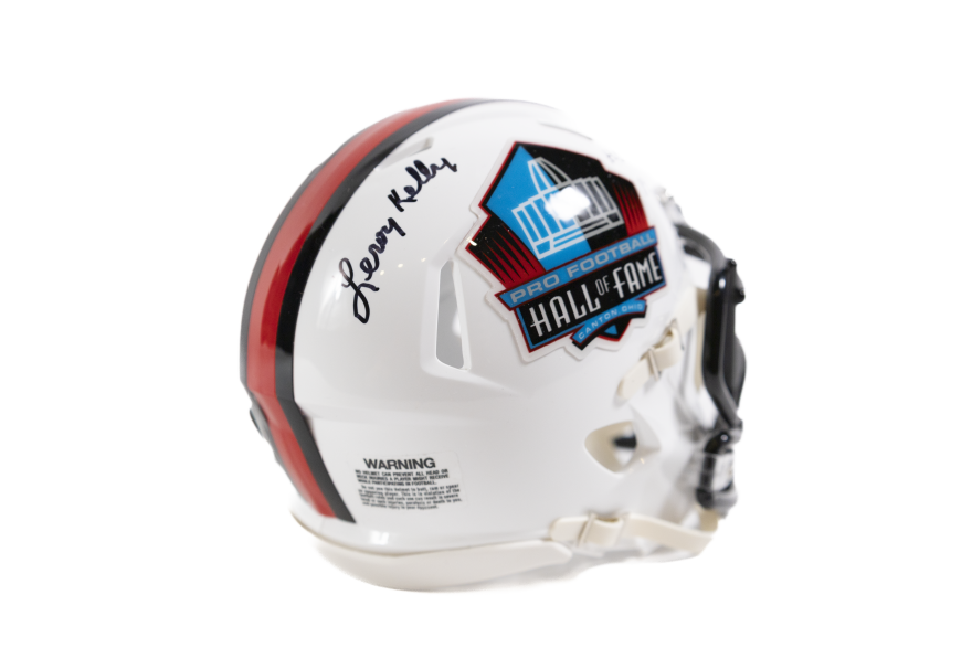 Leroy Kelly Autographed Hall Of Fame Mini Helmet With HOF Inscription