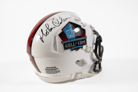 Morten Andersen Autographed Hall Of Fame Mini Helmet