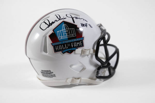 Charlie Joiner Autographed Hall Of Fame Mini Helmet