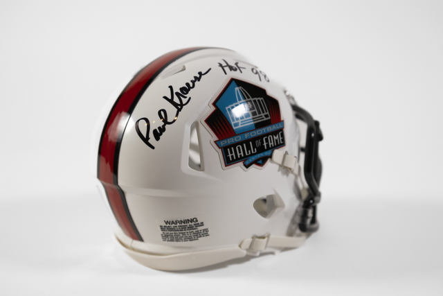 Paul Krause Autographed Hall Of Fame Mini Helmet