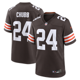 Browns Nick Chubb Men's Brown Nike Game Jersey